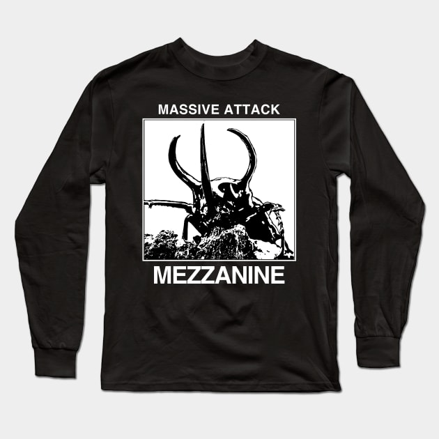 Massive Attack - Mezzanine - Tribute Artwork - Black Long Sleeve T-Shirt by Vortexspace